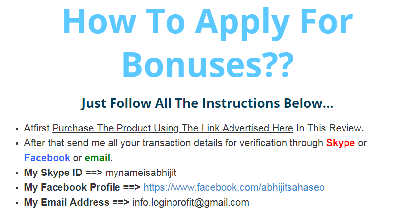 how to get bonus