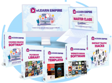 eLearn Empire Review +Huge $25K eLearn Empire Bonus +Discount +OTO Info -STUNNING Video Course Creator Studio + Marketing System